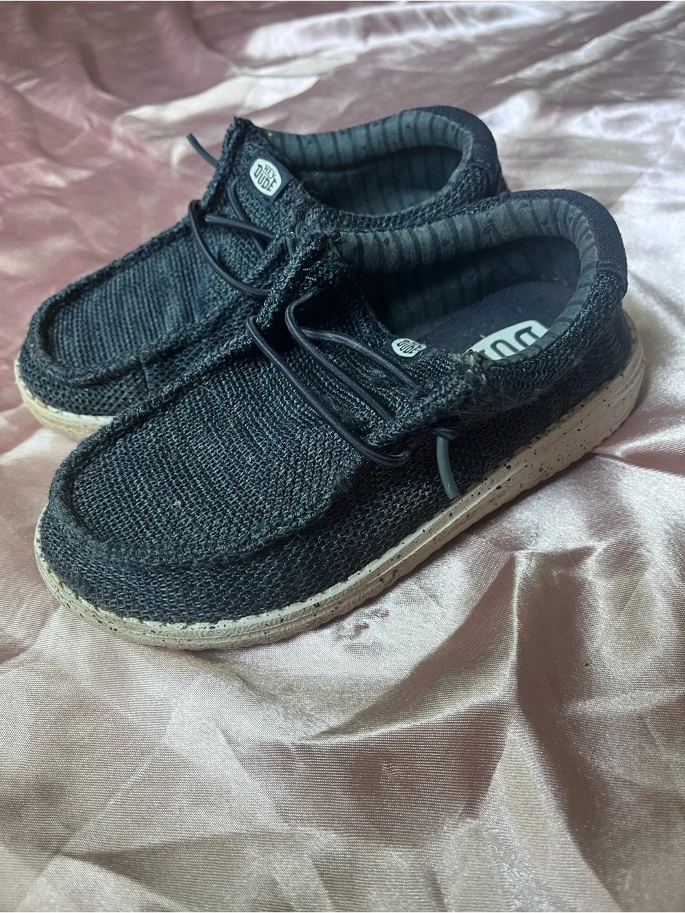 Hey Dude Kids Navy Slip-On Knit Sneakers